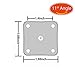 11-Degree Angle Furniture Legs Attachment Plates Industrial Strength Mounting T-Plate 5/16