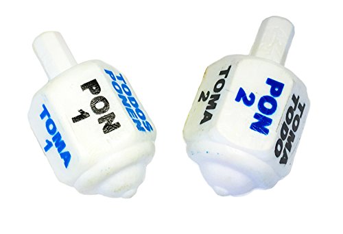 Classic Mexican Pirinola Toma Todo Plastic Solid Peace/Pirinola de Plastico Solida (Set of 5)