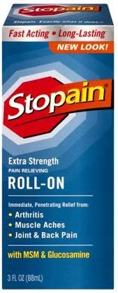 Stopain Extra Strength Pain Relief Roll-On, 3 Ounce (Pack of 3) LKG$JIE