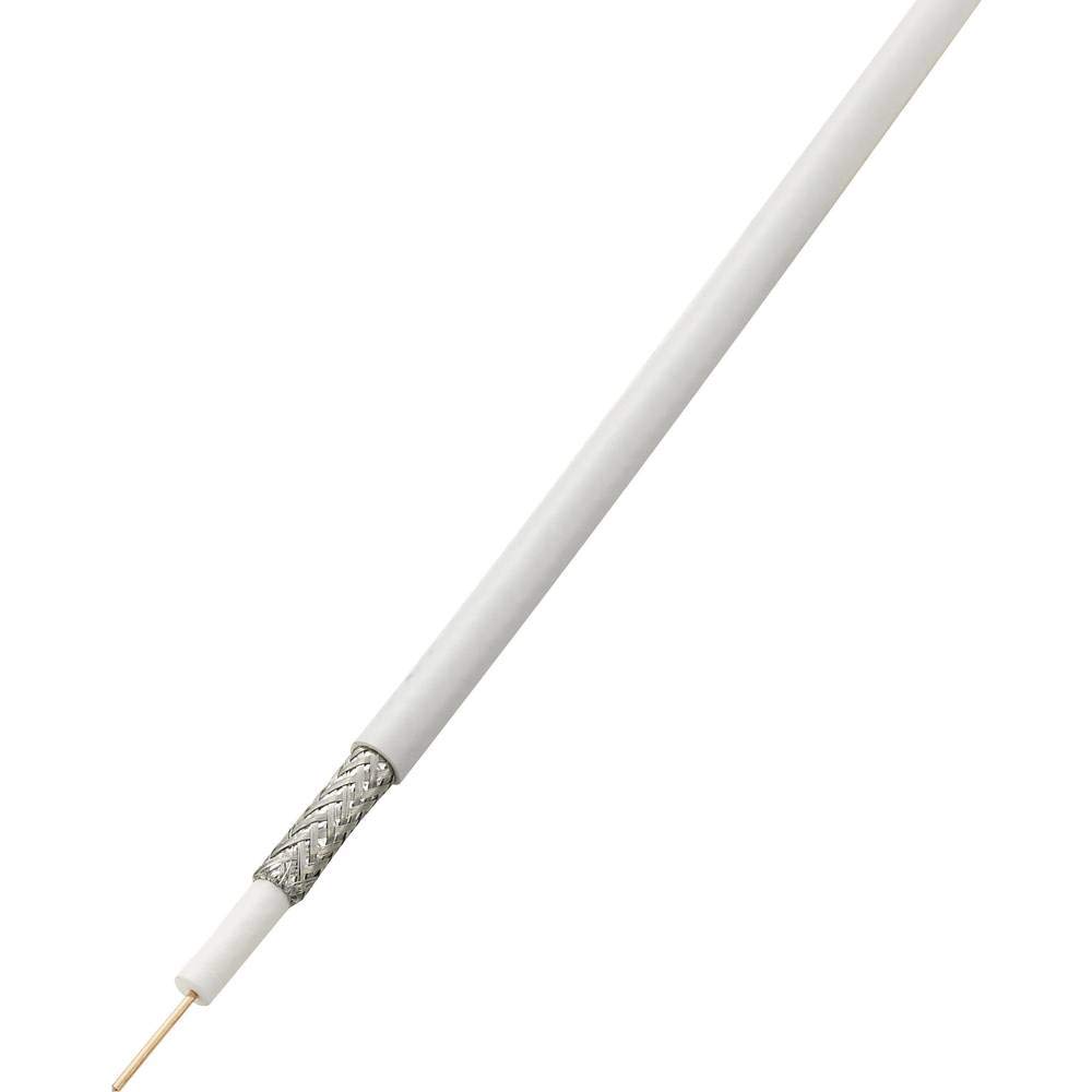 TRU Components 1567169 Coaxial cable outer diameter: 6.6 mm RG6 /U 75-65 dB white 25 m