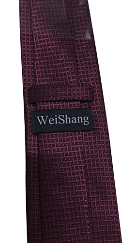 WeiShang Lot 6 PCS Classic Men's 100% Silk Tie Necktie Woven JACQUARD Neck Ties (Style 7) - Thumbnail 7