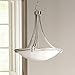 Possini Euro Design Deco Brushed Nickel Pendant Chandelier 21 1/2