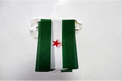 Wimpelkette Andalusien Arbonaida 6 m 20 Flaggen Leichtes Polyester
