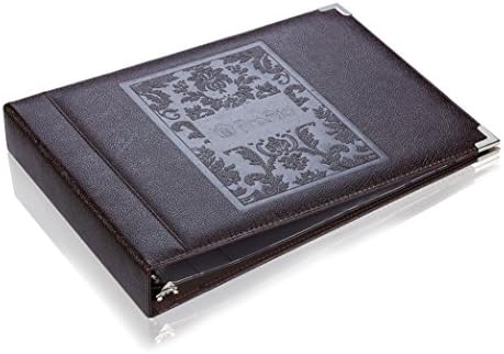 ProAid Check Book Organizer with 7 Rings, PU Leather Checkbook Binder Suitable for Holding Check, Catalogue and Note Pads.(BWA-26B)