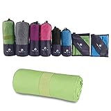 MountFlow Microfiber Towel - Quick Dry Micro Travel Towels for Swimming Pool Camping Gym Sports Yoga and Pilates