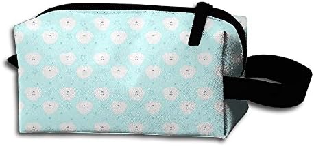 Cute Cloud Backgrounds Toiletry Bag Medicine Bag Pencil Case Toiletry Pouch Makeup Organizer Clutch Bag With Zipper For Daily Life,Travel And More