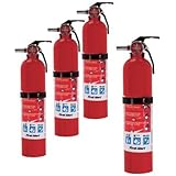 First Alert Home Fire Extinguisher - 4-Pk, Rated 1-A:10-B:C, Model# HOME1