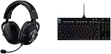 Logitech G PRO X Gaming Headset Black USB and G PRO Keyboard New