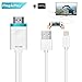 DUTISON IPhone to TV Cable, Iphone to HDMI Adapter Digital AV to 1080P HDTV Cord Converter for iPhone X/8/8+/7/7+/6/6+/5S HDMI Connector Dongle for iPad iPod Pro Air Mini Plug and Play- 6ft