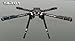 ZJchao Tarot Iron Man 650 Carbon Fiber 4 Axis Aircraft Fully Folding FPV Quadcopter Frame Kit Tl65b01