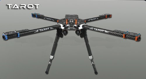 ZJchao Tarot Iron Man 650 Carbon Fiber 4 Axis Aircraft Fully Folding FPV Quadcopter Frame Kit Tl65b01