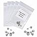 Lingual Buttons,Fencia 5 Packs Dental Orthodontic Lingual Buttons Bondable Round Base with Mesh 10Pcs/Pack