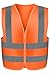 Neiko Safety Vest High-Visibility No Pocket Neon Orange Large (L)