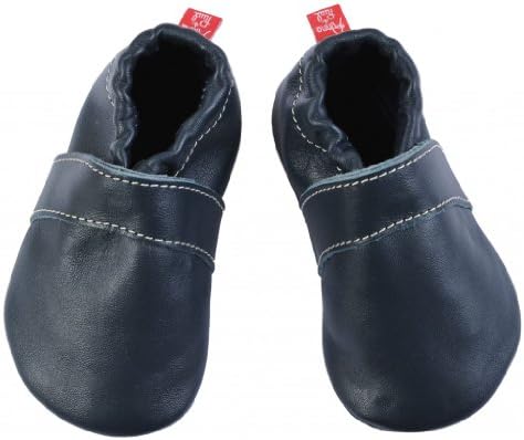 Anna & Paul Krabbelschuhe UNI marine - mit Ledersohle, größe krabbelschuhe:l (22)