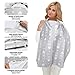 Nursing Cover for Breastfeeding Babies, 360° Full Privacy Breastfeeding Protection,Multiuse Cotton Shopping Cart Cover, Infants Stroller Cover with Built-in Burp Cloth and Portable Pouch