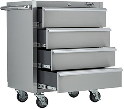 Viper Tool Storage V2604ss 4 Drawer Garage Cabinet Brushed