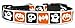 Mirage Pet Products Classic Halloween Nylon Ribbon Collar Medium