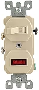 Leviton 105-5226-ISP Lighted Pilot Switch - Wall Light ... wiring diagram leviton lighted switch 