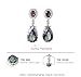 Aurora Tears Women Multicolored Rainbow Topaz Gemstone CZ Earrings Drop DE0008M