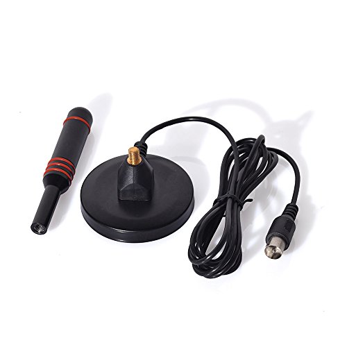 wlaniot High Gain Digital TV Aerial - Portable Indoor/Outdoor Digital Antenna for USB TV Tuner / ATSC Television / DAB Radio - With Magnetic Base