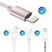 Syncwire Nylon-Braided iPhone Charger Lightning Cable - 3.3ft/1M [Apple Mfi Certified] Durable Sync&Charging Cord for iPhone Xs Max/XS/XR/X, 8 7 6S 6 Plus, SE 5S 5C 5, iPad iPod - Rosegold