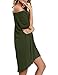 Haola Women Loose T Shirts Home Short Shirt Mini Dresses Tops S ArmyGreen