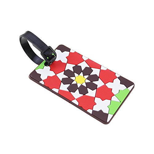 12 Pieces Luggage Tags Assorted Travel Suitcase Labels Business ID Card Holder