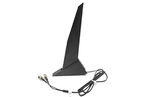Dual Band WiFi 6e WiFi Antenna 2.4GHz 5GHz Magnetic Base Adapter Antenna with 80cm Extension Cable for ASUS Z390 Z490 X570 Z2