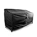 KHOMO GEAR - PANTHER Series - Waterproof Heavy Duty Outdoor Lounge Loveseat Sofa Patio Cover - Medium - 2 & 3 Seats, Black