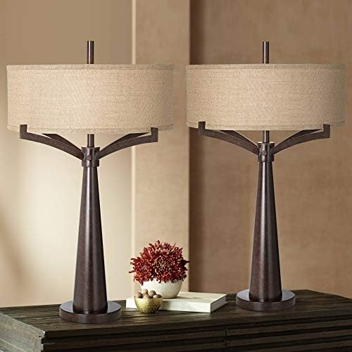 Tremont Mid Century Modern Industrial Table Lamps 31.5" Tall Set of 2