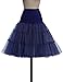 GRACE KARIN Vintage Womens 50s Tutu Skirt Petticoat Navy Size L