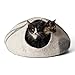 TWINCRITTERS - Handcrafted Cat Cave Bed (Large) I Ecofriendly Cat Cave I Felted from 100% Natural Merino Wool I Handmade Pod for Cats and Kittens I Warm and Cozy cat Bed (Raw Fog)