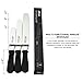 Tenrai Metal Icing Spatula Set Stainless Steel Cake Knife Offset Professional Tool for Decorating Cakes (Length: 6 8 10 Inch, Black, With plastic handle)