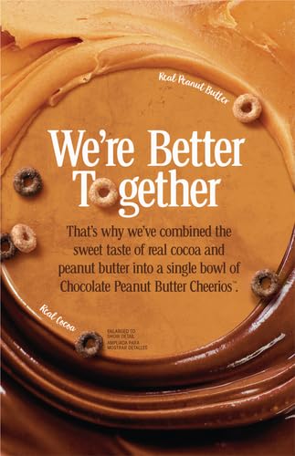 CHOCOLATE PEANUT BUTTER CHEERIOS BREAKFAST CEREAL, LARGE SIZE, 14.2 OZ
