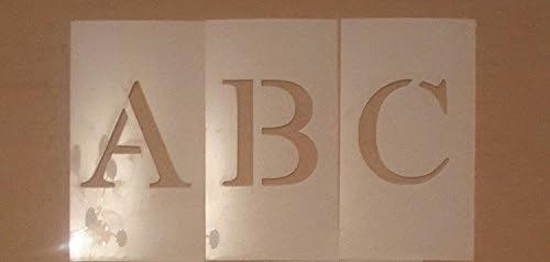 Times New Roman Uppercase Alphabet and Number Set (4 inch)