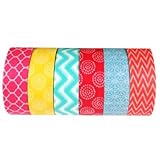 AllyDrew Spring Fling Japanese Masking Tape Washi Tape, set of 6