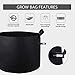 VIVOHOME 5-Pack Thickened Non Woven 5 Gallon Grow Bag Portable Aeration Fabric Garden Vegetable Planting Pots with 10 PCS Plant Lablesthumb 2