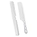 2Pcs Salon Hair Comb with Scale Professional Barber Hairdressing Steel Comb Metal Hair Cutting Comb