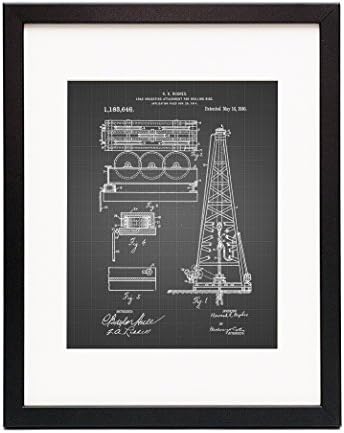 Howard Hughes Oil Drilling Rig Framed Patent Print
