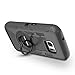 BENTOBEN Case for Galaxy S7 , Case for S7, 4in1 Hybrid Shockproof Heavy Duty Rugged Full Body Protective Cover Built-in Rotating Kickstand Swivel Belt Clip Holster Case for Samsung Galaxy S7- Black