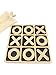 CreaTech-Classic Tic-Tac-Toe Board Game XOXO TicTacToe Classic Board Games Noughts and Crosses Family Brain Teaser Puzzle Coffee Table for Adults and Children All Ages