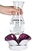 Cuisaid Petal Cooling Carafe (1 Liter Borosilicate Glass) Red