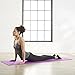 AmazonBasics 1/4-Inch Yoga and Exercise Mat with Carrying Strap, Purple