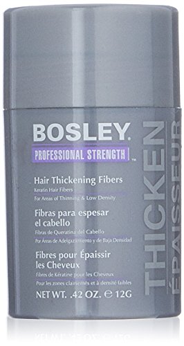 Bosley Professional Strength Hair Thickening Fibers, Black, 0.42 oz.