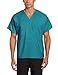 Landau Essentials Unisex Relaxed Fit 1-Pocket V-Neck Scrub Top 7502 Hunter Green