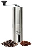 United Green Manual Coffee Grinder with Ceramic Burr, Portable Coffee Mill, Aeropress Compatible, Stainless Steel