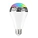 1byone Wireless Bluetooth 4.0 Speaker Dimmable Multicolored LED Light Bulb