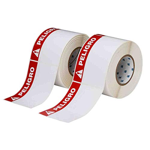 Brady THTEL-25-483-1-PE Thermal Transfer Printable Labels, 4" x 6" Size