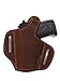 New Barsony Brown Leather Pancake Gun Holster for Mini/Pocket 22 25 32 380