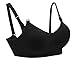 Mirity Women's Maternity Nursing Bras Sleep Comfortable Breastfeeding Brassiere Color Black Size L